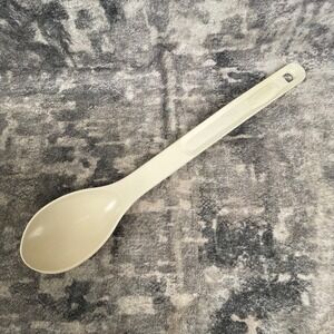 Vtg Rubbermaid  12" Stirring Spoon 1973 Solid Cream Kitchen Utensil Retro